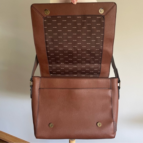 Brown Shoulder Briefcase NWOT - Picture 12 of 13
